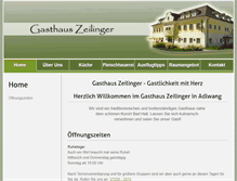 Tablet Screenshot of gasthaus-zeilinger.at